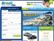 Tablet Screenshot of brazilairporttransfers.com